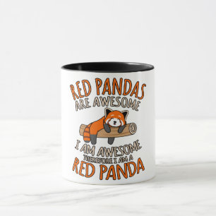 Red Pandas är Fantastisk Cute Pet Animal Panda Ä Mugg