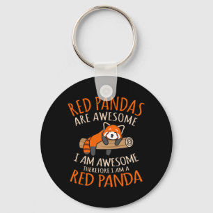 Red Pandas är Fantastisk Cute Pet Animal Panda Ä Nyckelring