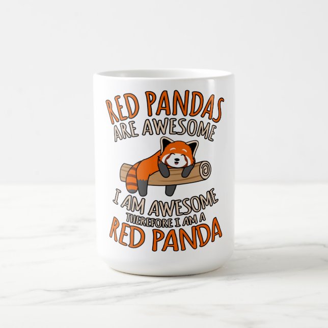 Red Pandas är Fantastisk Cute Pet Animal Panda Äls Kaffemugg (Center)