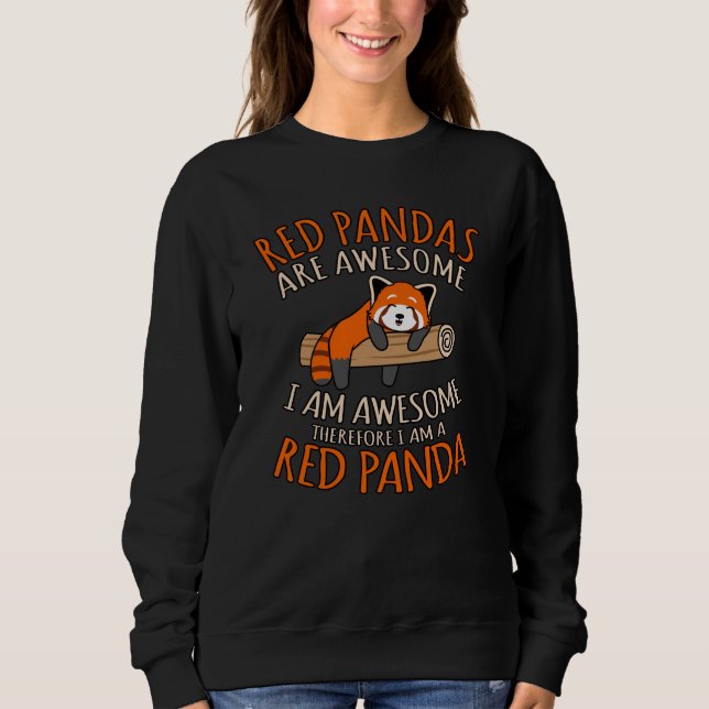 Red Pandas är Fantastisk Cute Pet Animal Panda Äls T Shirt (Framsida)