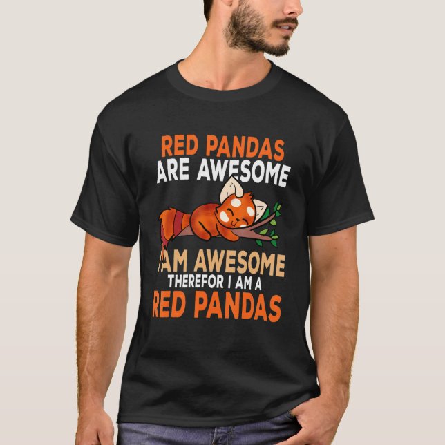 Red Pandas Are Awesome Men Women Red Panda Boys Ki T Shirt (Framsida)