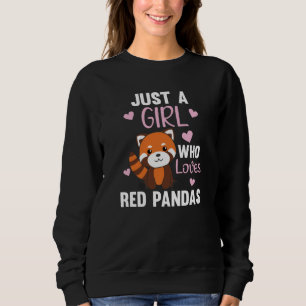 Red Pandas Girl Kärlek Red Panda Kawaii Cute Anima T Shirt