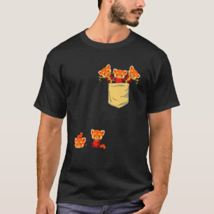 Red Pandas in Pocket Fantastisk Cute Panda Bear An T Shirt