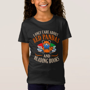Red Pandas Reading Bokar Cute Pet Animal Panda Lov T Shirt
