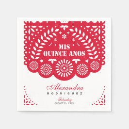Red Papel Picado Mis Quince Años Pappersservett