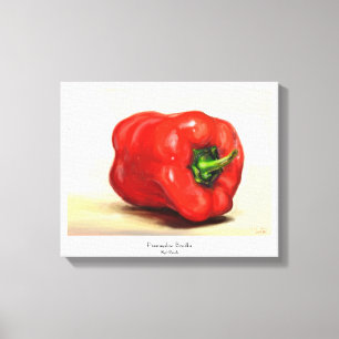 Red Paprika klassisk vegetabilisk färsk färsk färs Canvastryck