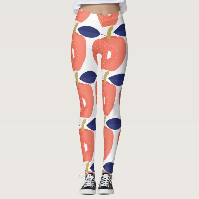 Red Paprika: Spice Inspired Seamless. Leggings (Framsida)
