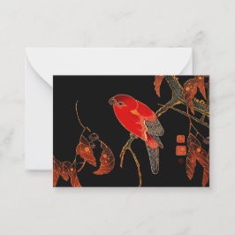 Red Parrot Fine Art Anteckningskort