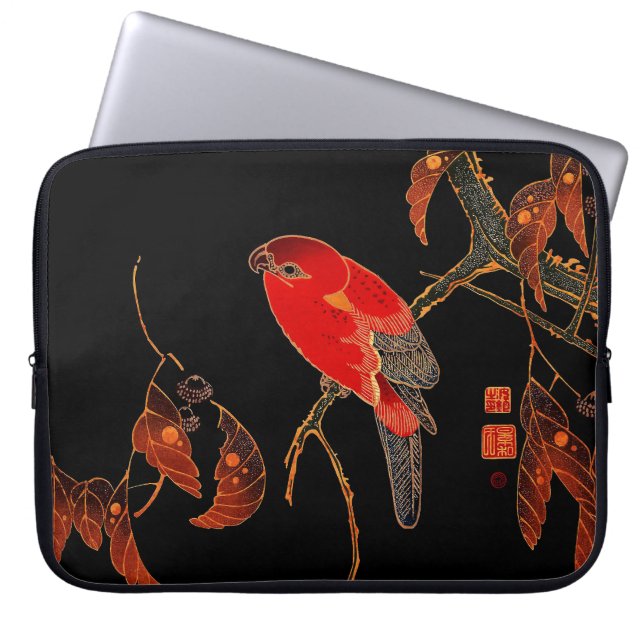 Red Parrot Fine Art Laptop Fodral (Framsidan)