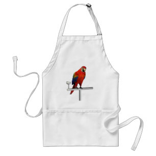 Red Parrot Scarlet Macaw Förkläde