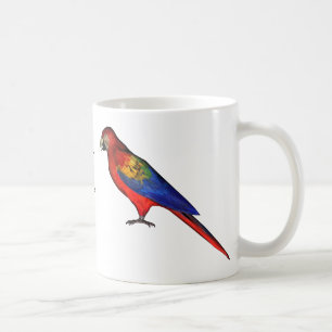 Red Parrots Kaffemugg
