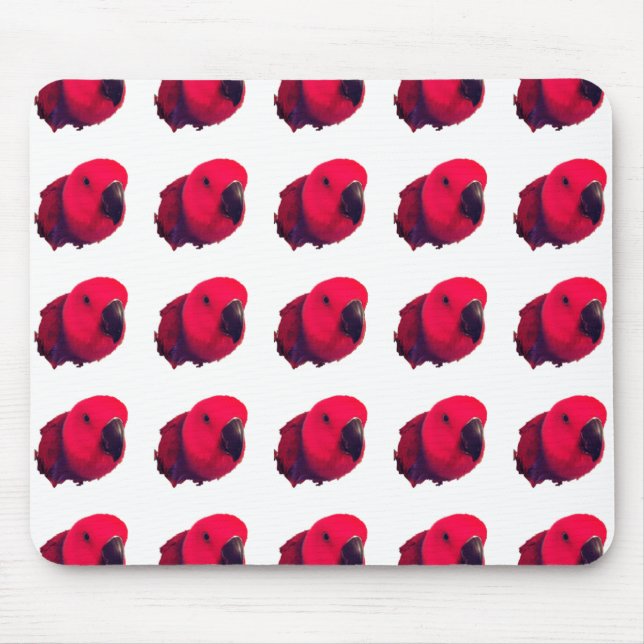 RED PARROTS MOUSEPAD MUSMATTA (Framsidan)