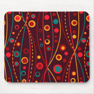 Red Particles Mousepad Musmatta