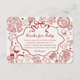 Red Pasta Special Delivery Italian Books for Baby Tilläggskort