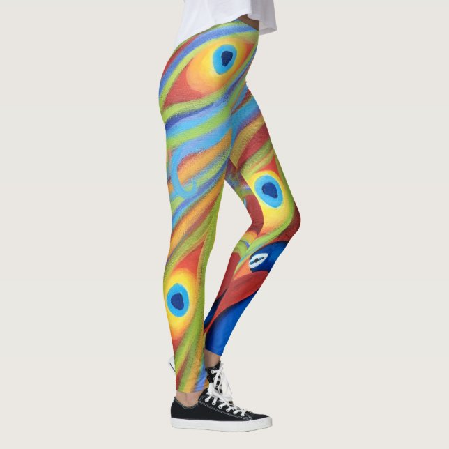 Red Peacock Leggings (Höger)