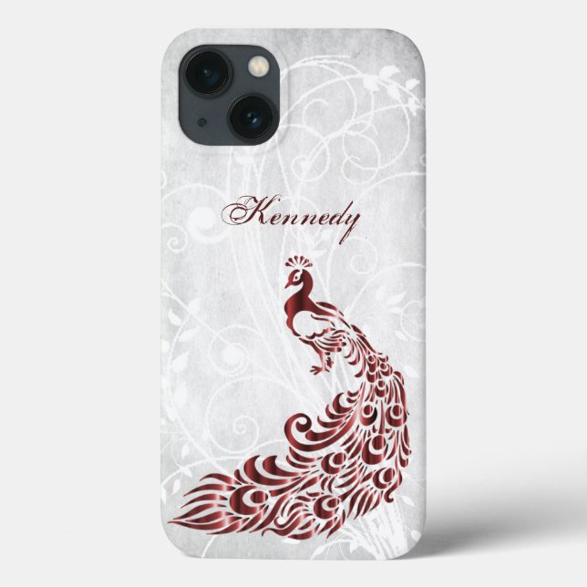Red Peacock Personlig Fodral-Mate iphone case (Baksida)