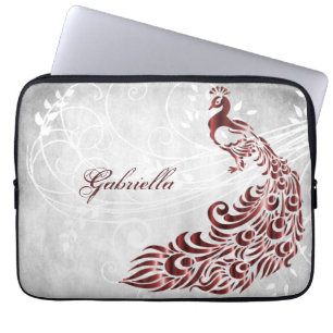 Red Peacock Personlig Laptop sleeve