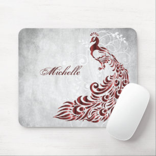 Red Peacock Personlig Mouse Pad Musmatta