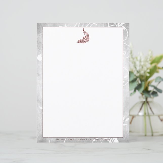 Red Peacock Stationery (Stående Fram)