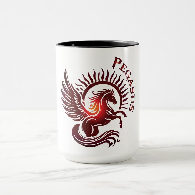 Red Pegasus2-Mug Mugg (Center)