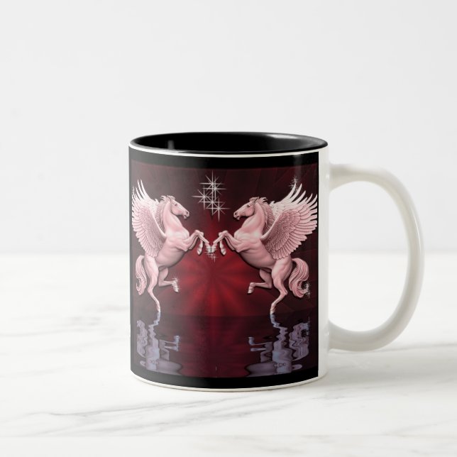 Red Pegasus Reflection Coffee Mugg (Höger)