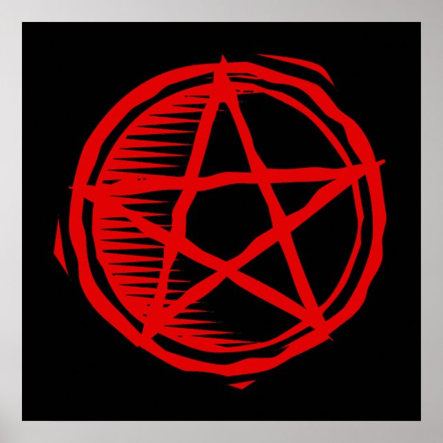 Red Pentagram Poster (Framsidan)