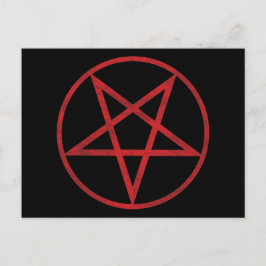Red Pentagram Vykort