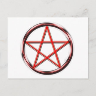 Red Pentagram Vykort