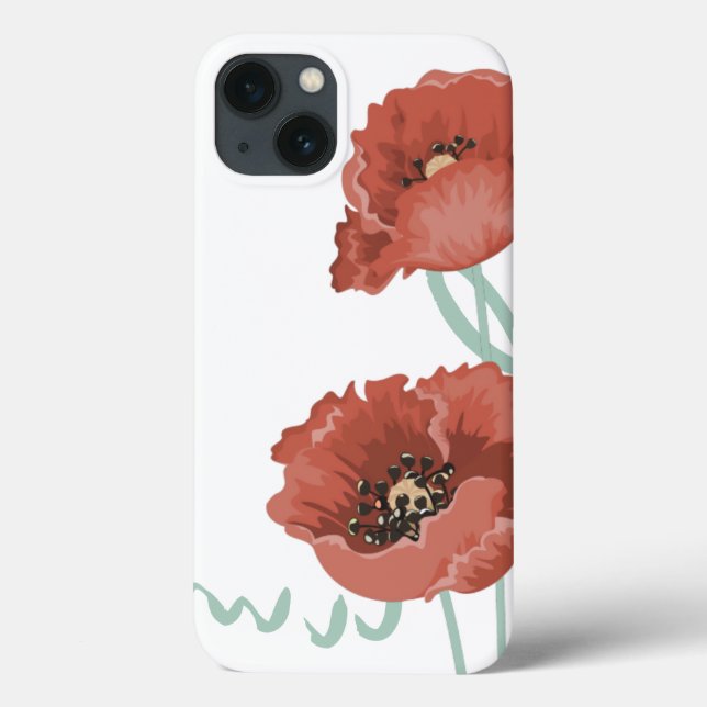 Red Peonies iPad Case (Baksida)