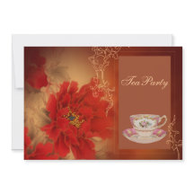 Red Peony China möhippa tea party