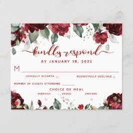 Red Peony Epiphany OSA Kinely Responond Postcard Tilläggskort