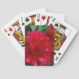 Red Peony Photo Classic-spelkort Spel Kort
