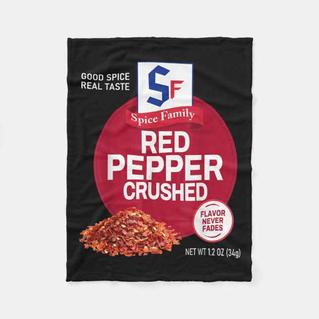 Red Pepper Crushed Sce Group Family Matching Hallo Fleecefilt (Framsidan)