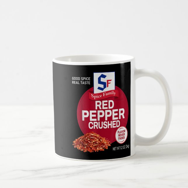 Red Pepper Crushed Sce Group Family Matching Hallo Kaffemugg (Höger)