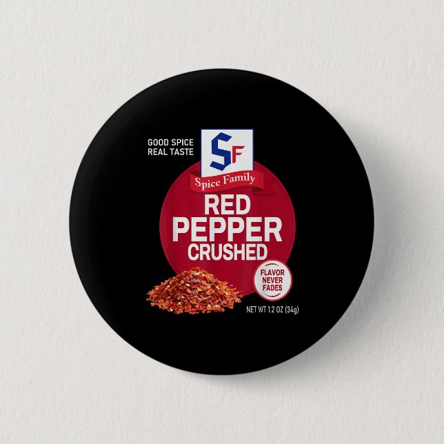 Red Pepper Crushed Sce Group Family Matching Hallo Knapp (Framsida)