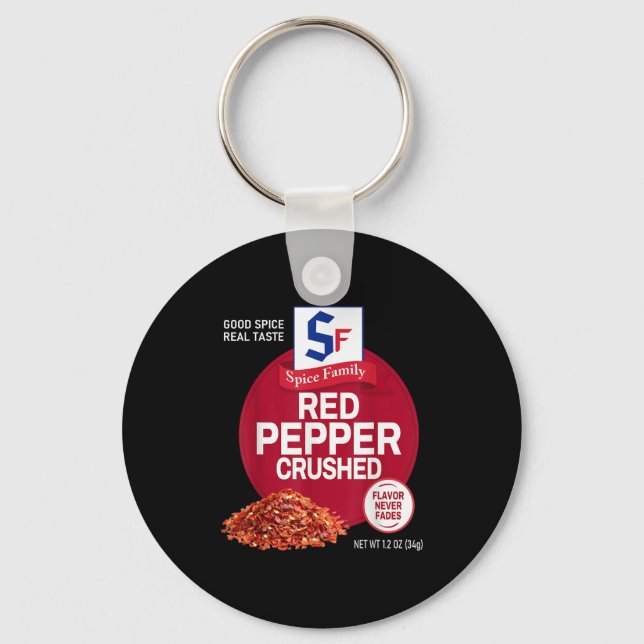 Red Pepper Crushed Sce Group Family Matching Hallo Nyckelring (Framsida)