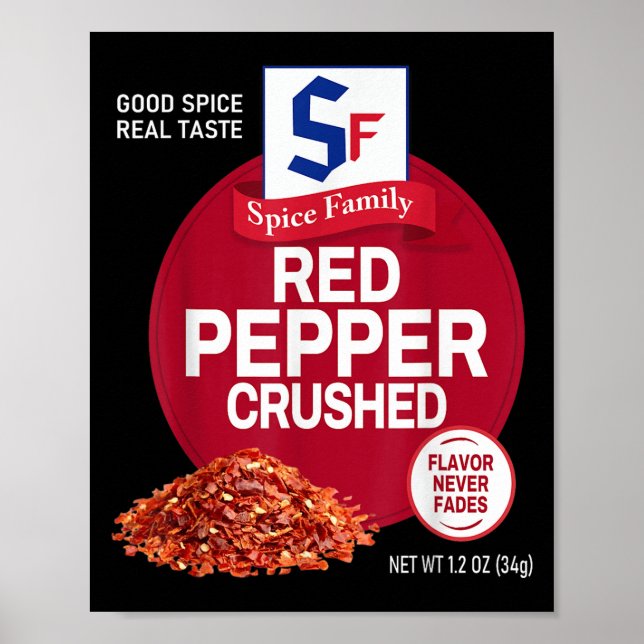 Red Pepper Crushed Sce Group Family Matching Hallo Poster (Framsidan)