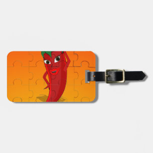 Red Pepper Diva Jigszle Puzzle Bagagebricka