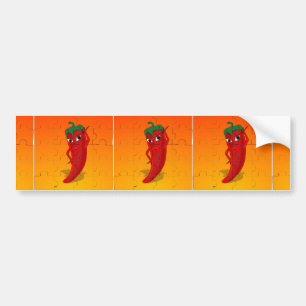 Red Pepper Diva Jigszle Puzzle Bildekal