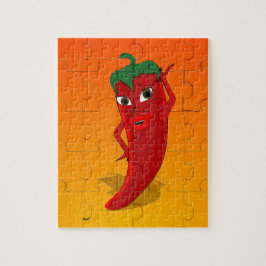 Red Pepper Diva Jigszle Puzzle Pussel