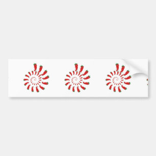 Red Pepper Diva Spiral Bildekal
