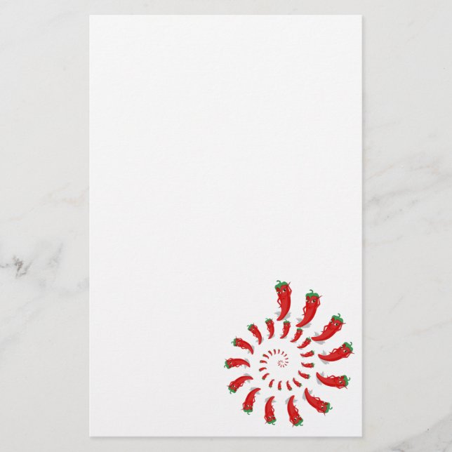 Red Pepper Diva Spiral Brevpapper (Framsida)