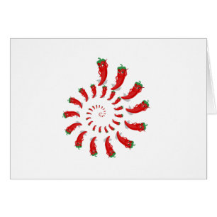 Red Pepper Diva Spiral Hälsningskort