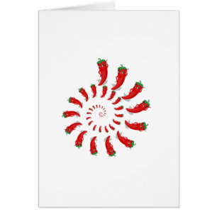Red Pepper Diva Spiral Hälsningskort