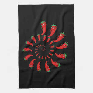 Red Pepper Diva Spiral Kökshandduk