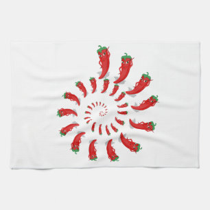 Red Pepper Diva Spiral Kökshandduk