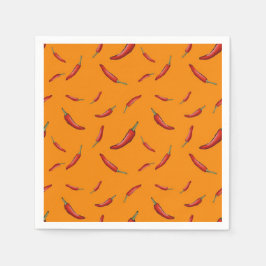Red Pepper Pappra Party Napkins Pappersservett