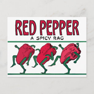 Red Pepper Rag Vykort