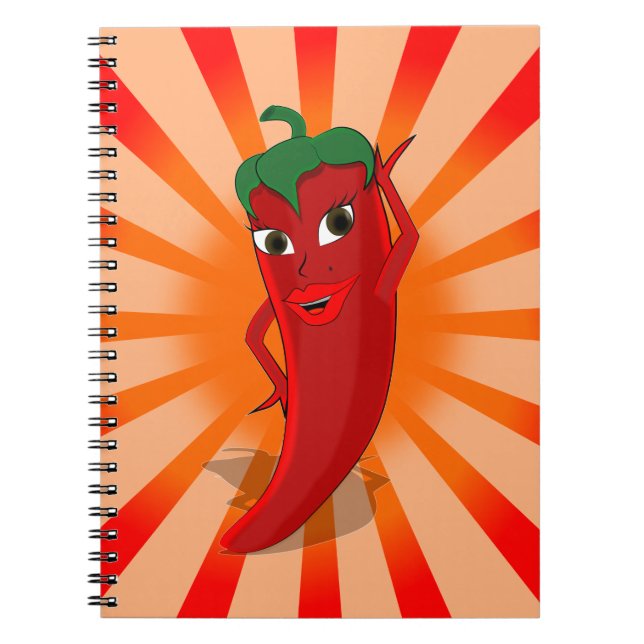 Red Pepper Superstar Anteckningsbok (Framsidan)