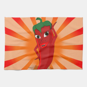 Red Pepper Superstar Kökshandduk